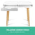 Artiss Wood Computer Desk with Drawers - White - Decorly