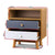 Wooden Bedside Table with 2 Dual-Tone Drawers