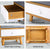 Wooden Bedside Table with 2 Dual-Tone Drawers