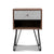Artiss Bedside Table with Drawer - Grey & Walnut - Decorly
