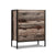 Artiss Chest of Drawers Tallboy Dresser Storage Cabinet Industrial Rustic - Decorly