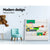 Keezi Kids Bookshelf Shelf Children Bookcase Magazine Rack Organiser Display - Decorly