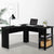 Artiss Office Computer Desk Corner Student Study Table Workstation L-Shape Black - Decorly
