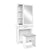 Artiss Dressing Table Mirror Stool Mirror Jewellery Cabinet Makeup Storage Desk - Decorly