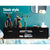 Artiss 140cm High Gloss TV Cabinet Stand Entertainment Unit Storage Shelf Black - Decorly
