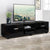 Artiss 140cm High Gloss TV Cabinet Stand Entertainment Unit Storage Shelf Black - Decorly