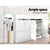 High Gloss Shoe Cabinet with Drawers in White