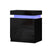 Artiss Bedside Tables Side Table Drawers RGB LED High Gloss Nightstand Black - Decorly