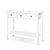 Hallway Console Table Hall Side Entry 3 Drawers Display White Desk Furniture - Decorly