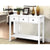 Hallway Console Table Hall Side Entry 3 Drawers Display White Desk Furniture - Decorly