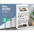 Shoe Cabinet Shoes Storage Rack White Organiser Shelf Cupboard 18 Pairs Drawer - Decorly