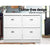 Shoe Cabinet Shoes Storage Rack Organiser White Shelf Drawer Cupboard 24 Pairs - Decorly