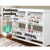 Shoe Cabinet Shoes Storage Rack Organiser White Shelf Drawer Cupboard 24 Pairs - Decorly