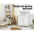 Buffet Sideboard Cabinet Kitchen Bathroom Storage Cupboard Hallway White Shelf - Decorly