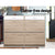 Artiss 2 Tier Shoe Cabinet - Wood - Decorly
