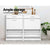 Artiss 36 Pairs Shoe Cabinet Rack Organisers Storage Shelf Drawer Cupboard White - Decorly