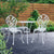 Gardeon 3PC Outdoor Setting Cast Aluminium Bistro Table Chair Patio White