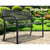 Gardeon Cast Iron Modern Garden Bench - Black