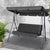 Gardeon 3 Seater Outdoor Canopy Swing Chair - Black - Decorly