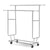 6FT Garment Rack Double Rail Commercial Clothes Rolling Collapsible Hanger Stand - Decorly