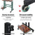 Artiss Twin Laptop Table Desk - Dark Wood