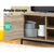 Tania Industrial Oak Entertainment Unit 132cm