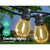 Jingle Jollys 32m LED Festoon String Lights 30 Bulbs Kits Wedding Party Christmas S14 - Decorly