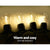 Jingle Jollys 32m LED Festoon String Lights 30 Bulbs Kits Wedding Party Christmas S14 - Decorly