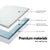 Giselle Bedding Cool Gel Memory Foam Mattress Topper Bamboo Cover 8CM 7-Zone Double
