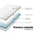 Giselle Bedding COOL GEL Memory Foam Mattress Topper BAMBOO Cover Queen 8CM Mat - Decorly