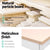 Artiss Metal Desk with Drawer - White with Wooden Top - Decorly