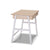 Artiss Metal Desk with Drawer - White with Oak Top - Decorly