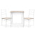 Industrial Table and Chairs In Natural And White