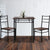 Industrial Table and Chairs In Walnut And Black