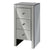 Artiss Mirrored Bedside Tables Drawers Crystal Chest Nightstand Glass Grey - Decorly