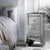 Artiss Mirrored Bedside Tables Drawers Crystal Chest Nightstand Glass Grey - Decorly