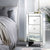 Artiss Mirrored Bedside table Drawers Furniture Mirror Glass Quenn Silver - Decorly