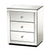 Artiss Mirrored Bedside table Drawers Furniture Mirror Glass Presia Silver - Decorly