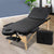 Zenses 75cm Wide Portable Wooden Massage Table 3 Fold Treatment Beauty Therapy Black