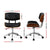 Artiss Wooden & PU Leather Office Desk Chair - Black - Decorly