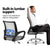 Artiss Office Chair Gaming Chair Computer Mesh Chairs Executive Mid Back Grey - Decorly