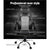 Racing Style PU Leather Office Desk Chair - Grey