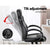 Racing Style PU Leather Office Desk Chair - Grey