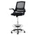 Artiss Office Chair Veer Drafting Stool Mesh Chairs Flip Up Armrest Black - Decorly