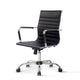 Replica Eames Group Standard Aluminium Low Back Office Chair - Black