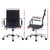 Eames Replica Office Chair Executive Mid Back Seating PU Leather Black - Decorly