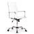 Artiss Eames Replica Office Chairs PU Leather Executive Work Computer Seat White - Decorly