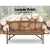 Gardeon Wooden Garden Bench Chair Natural Outdoor Furniture DÃ©cor Patio Deck 3 Seater