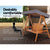 Gardeon Wooden Swing Chair Garden Bench Canopy 3 Seater Outdoor Furniture - Decorly