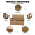 Gardeon Outdoor Storage Box Wooden Garden Bench 128.5cm Chest Tool Toy Sheds XL - Decorly